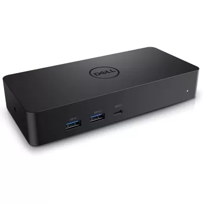 Dell Universal Dock - D6000, Equipped with USB-C/USB-A PowerShare Options, Connect Upto Three 4K Displays, LED Indicator, Black