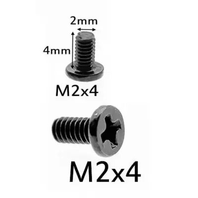 Laptop M2x4 Width 2MM Height 4MM Screw - 100 Pieces