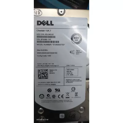 Dell 600GB 15K 3.5inch 6GbPS SAS Hard Drive 0W347K