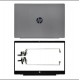 HP pavilion 15cs 15-CS 15-CW 15t-CS 15 inch Laptop LCD Top Cover Bezel screen cover back panel with Hinges L23879-001