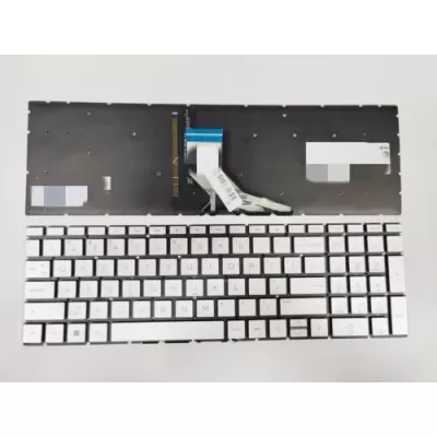 Silver Backlit Keyboard For HP 15-DA 15-DB 15-DF 15-DX 15G-DR 15-CR 15s-du 15s-fq 15s-eq 15-CS 255 G7 original