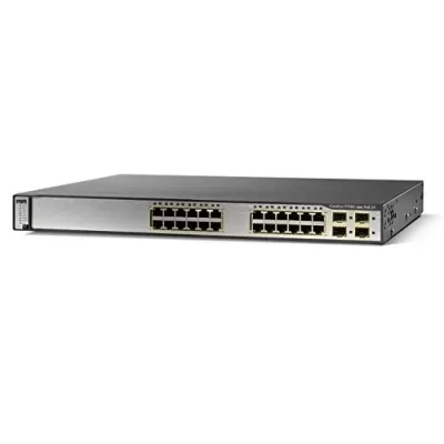 Cisco Catalyst 3750 Series 24 Ports Managed Switch WS-C3750-24PS-S
