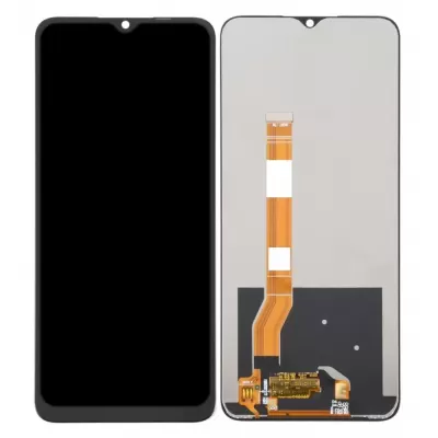 LCD with Touch Screen for Realme C35 - Black (Display Glass Combo Folder)