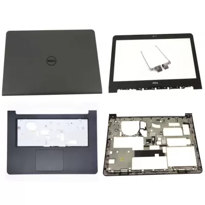 Dell Latitude 3450 LCD Top Cover Bezel Hinges with Touchpad Palmrest and Bottom Base Full Body Assembly