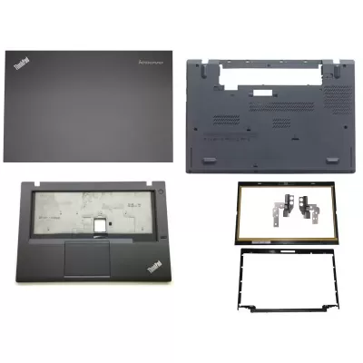 Lenovo Thinkpad T440 Top Back Cover Bezel Hinges with Touchpad Palmrest and Bottom Base Body Assembly