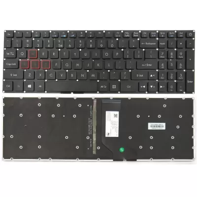 Laptop Backlite Keyboard for Acer Nitro 5 AN515-51/52 Black