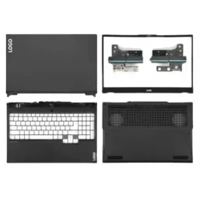 Lenovo Legion 5-15IMH05 5-15ARH05H 5-15ARH05 5-15IMH05H LCD Top Cover Bezel Hinges with Touchpad Palmrest and Bottom Base Full Body Assembly