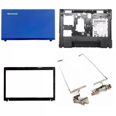 Lenovo Ideapad G580 LCD Top Blue Cover Bezel Hinges with Bottom Base