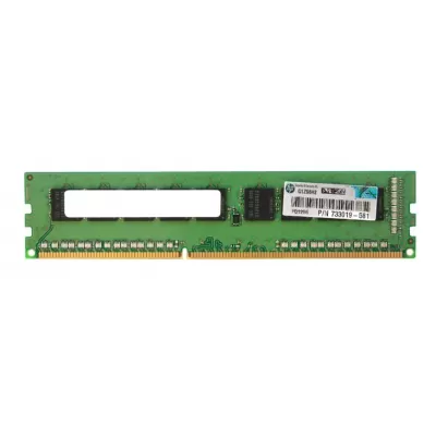 HP 4GB PC3-12800 DDR3-1600MHz ECC Unbuffered CL11 240-Pin DIMM 1.35V Low Voltage Single Rank Memory Module Part# 733019-581