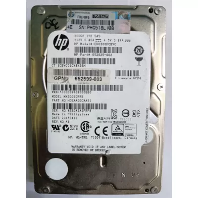 HP 652625-002 300-GB 6G 15K 2.5 DP SAS hard drive