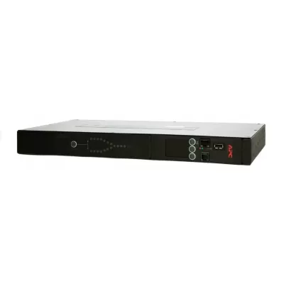 APC AP4423 NetShelter Automatic Transfer Switch, 1U, 16A, 230V, 2 C20 IN, 8 C13, 1 C19 OUT, 50/60Hz -Rack Mountable