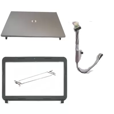 HP 530 LCD Top Cover Bezel and Hinges with Screen Cable BLR