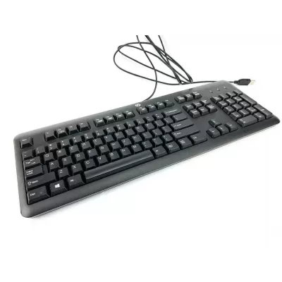 HP SK-2025 KU-1156 KB57211 Wired USB Keyboard Black for PC or Mac