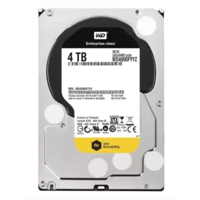 Western Digtal RE4 4 TB Desktop, Surveillance Systems, Network Attached Storage, Servers, All in One PC's Internal Hard Disk Drive (HDD) (WD4000FYYZ) (Interface: SATA, Form Factor: 3.5 inch)