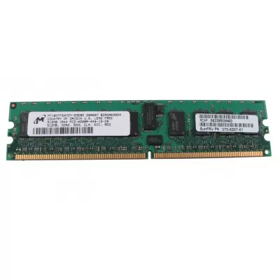 Sun 512MB 1Rx4 PC2-4200R DDR2 533Mhz DIMM Memory Module 370-6207