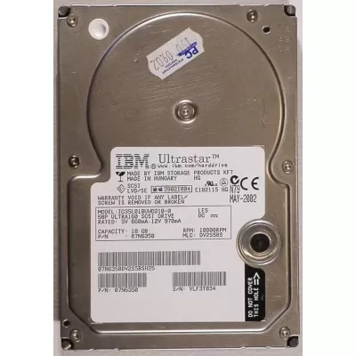 IBM 18GB 3.5 Inch 10K RPM SCSI Hard Disk