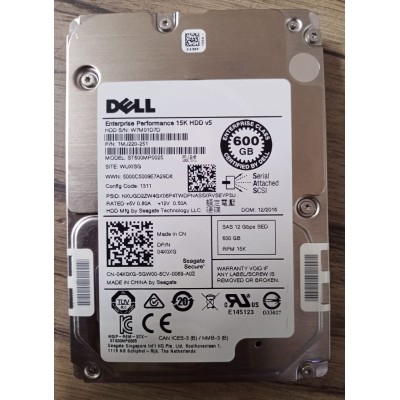 Dell 600GB 15K RPM SAS 2.5 Inch 12Gbps Hard Disk 1MJ220-251