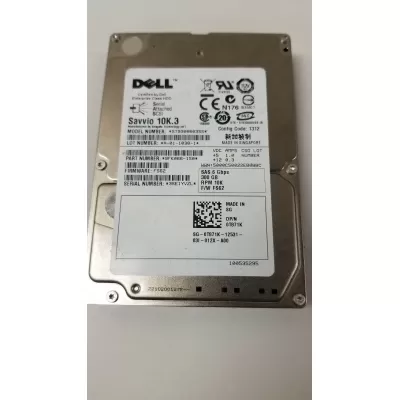 Dell 300GB 10k 6G 2.5inch SAS Hard Disk ST9300603SS 9FK066-150 T871K 0T871K