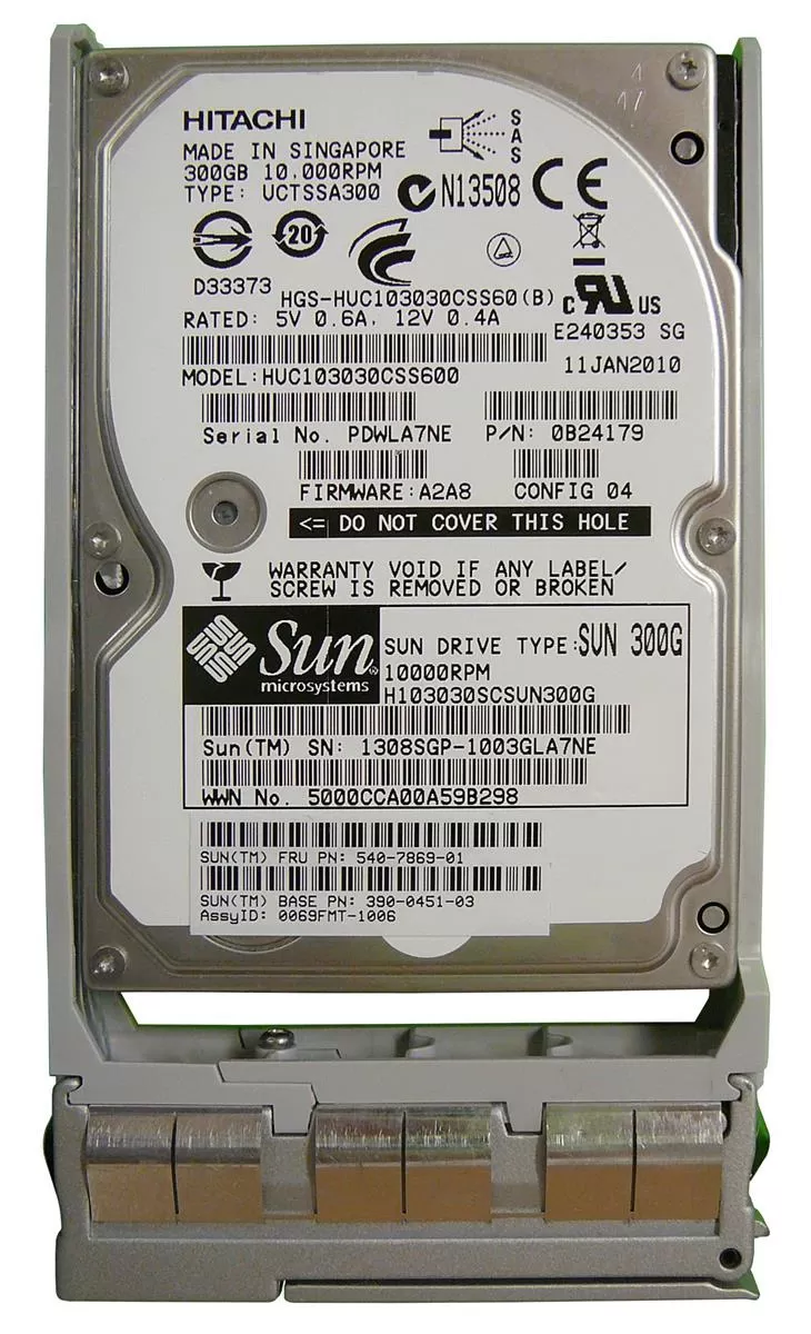 SUN 300GB 10K 6G 2.5'' SAS HDD 540-7869 - Xfurbish.com
