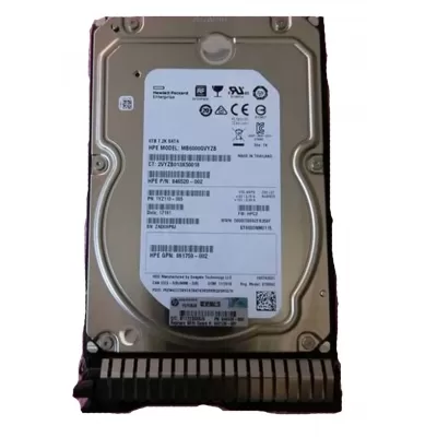 HP 6TB 7.2K SATA 6G 3.5inch SC Hard Drive 846520-002 862138-001 861750-B21