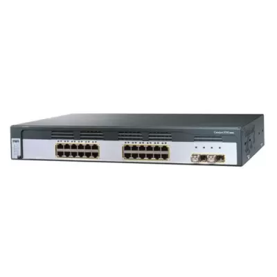 Cisco WS-C3750G-24TS-S1U Catalyst 3750G 24x GE 4x 1G SFP IP Base Managed Switch