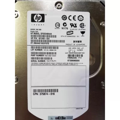 HP 300GB 15K RPM 3.5 Inch SAS Hard Disk 431943-004