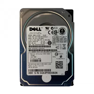 Dell 146GB 10K 2.5 Inch 6Gbps SAS Hard Disk G731N