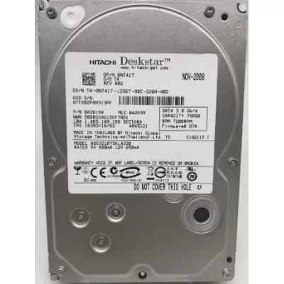 Hitachi 750GB 7200 RPM 3Gbps 3.5 Inch SAS Hard Disk Drive 0A35154