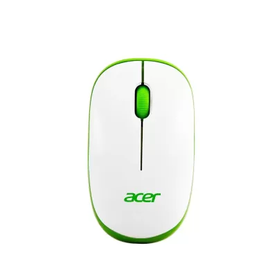 Acer Wireless Mouse (White and Green)