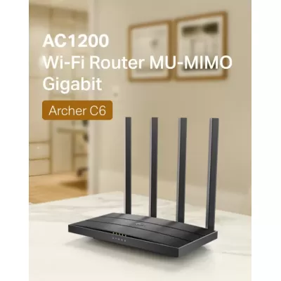 TPLINK ARCHER C6 AC1200 WIRELESS GIGA ROUTER