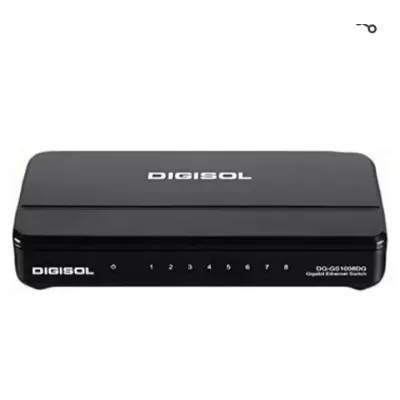 Digisol DG-GS1008DG-IS 8 Port 10/100/1000 Mbps Gigabit Ethernet Unmanaged Switch