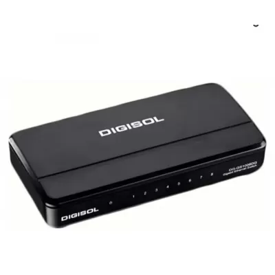 Digisol DG-GS1008DG-IS 8 Port 10/100/1000 Mbps Gigabit Ethernet Unmanaged Switch