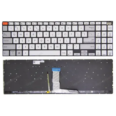 Asus M3500 M7600 M6500 K6500 K3500 K3502 X3500 Silver Backlit keyboard