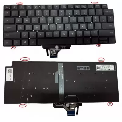 Dell Latitude 7410 7410 2-in-1 Laptop Backlit Keyboard