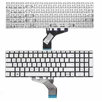 HP 15-DA 15-DB 15-DX 15-DK 15-CX 15-CN 15-CR 15-SC TPN-C136 C135 C133 15Q-DS Silver Laptop Keyboard